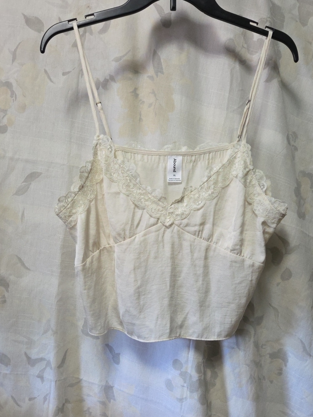 Abound Cream Lace-Trim Camisole Tank